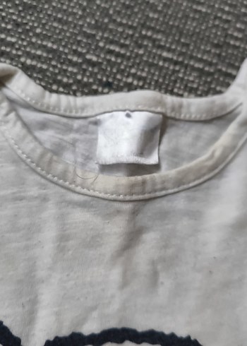 Gri Kısa Kollu Pamuklu Bebek Body - Görsel 4