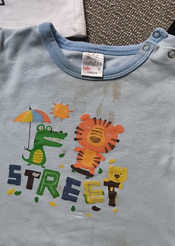 Uzun Kollu Erkek Bebek Baskılı Hastane Kıyafeti - Görsel 4