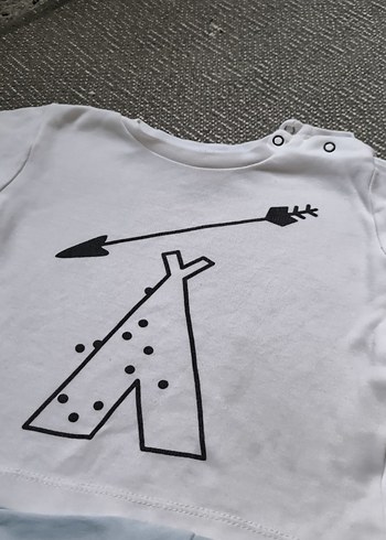 Uzun Kollu Erkek Bebek Baskılı Hastane Kıyafeti - Görsel 2