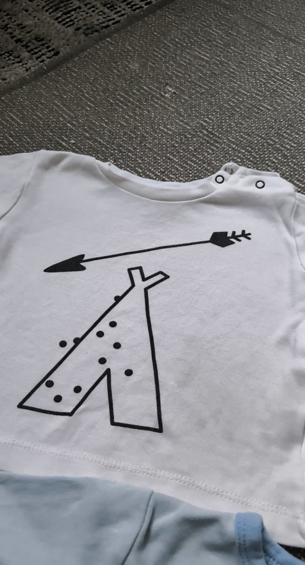 Uzun Kollu Erkek Bebek Baskılı Hastane Kıyafeti - Görsel 2