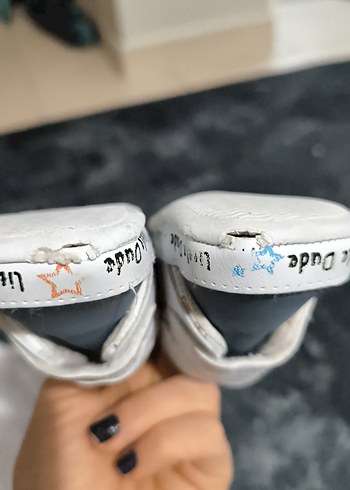 Kaydırmaz Beyaz Gri Erkek Bebek İlk Adım Ayakkabısı - Görsel 3