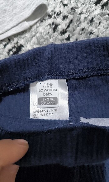 LC Waikiki LCW 2 adet bebek alt fitilli tayt ve lcw şapka 1-3 ay