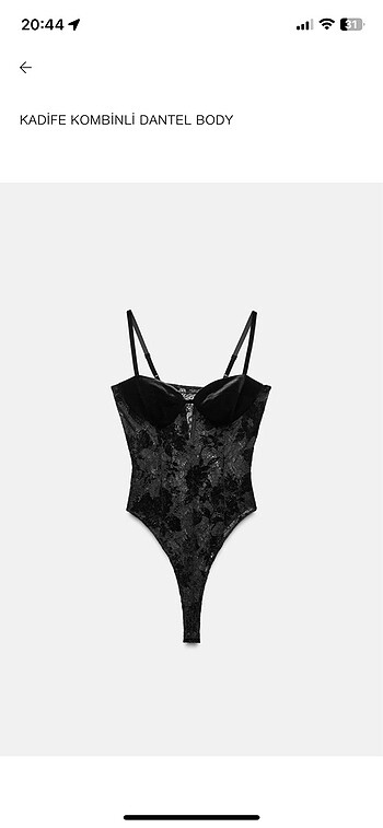 Zara dantel büstiyer