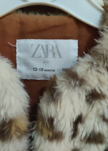 Kız Çocuk Leopar Desenli Kürklü Yelek - Görsel 2