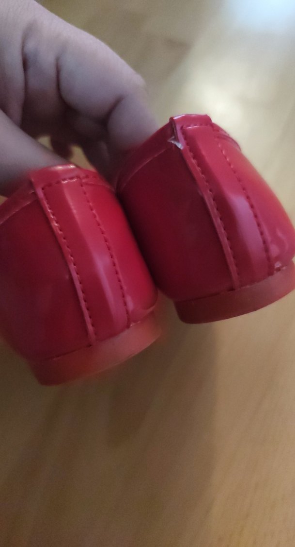 Kız Çocuk Kırmızı Fiyonk Detaylı Babet - Görsel 2