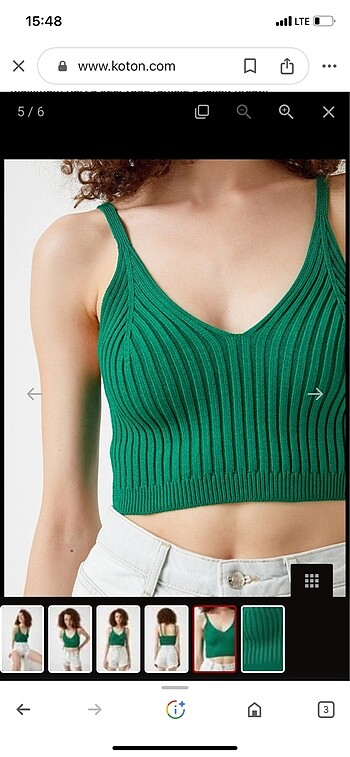 Koton triko crop