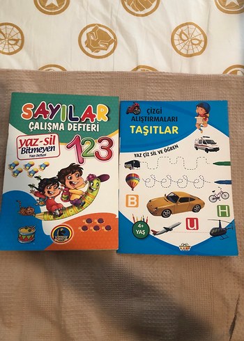 Sayilar ve Taşıtlar Yaz-Sil Çalışma Defterleri 2 adet