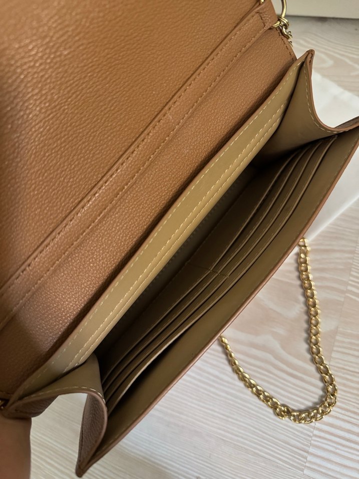 Love Moschino Kahverengi Zincir Detaylı Deri Çanta - Görsel 3