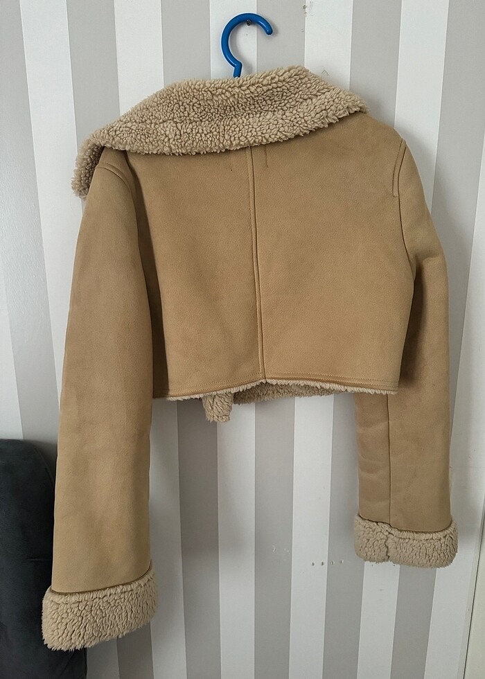 Bershka suni kürk kaban - Görsel 2