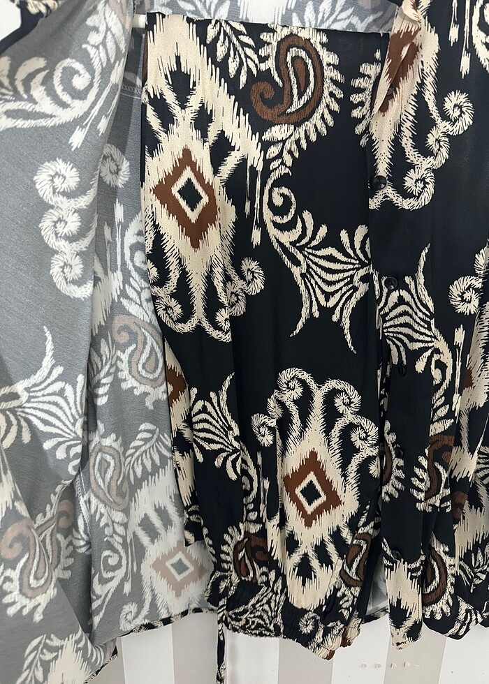 Saten Gömlek pantolon Alt üst takım - Görsel 2