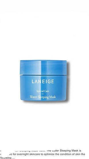 Laneige water sleeping mask