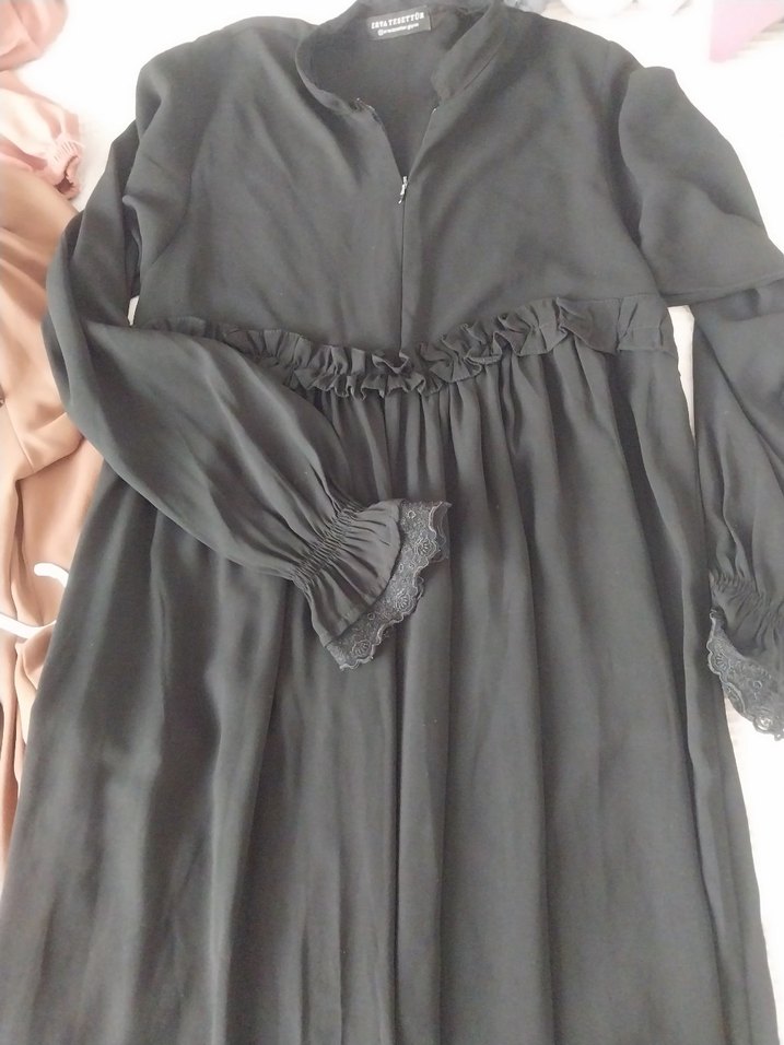 Diger Siyah Uzun Kollu ferace - Görsel 2