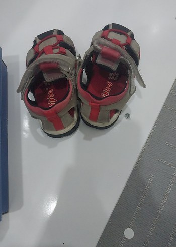 Cırt Cırtlı Kırmızı Gri Erkek Çocuk Sandalet - Görsel 3