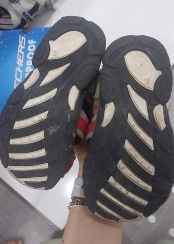 Cırt Cırtlı Kırmızı Gri Erkek Çocuk Sandalet - Görsel 2