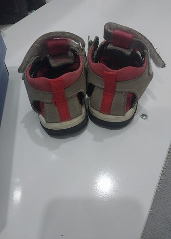 Cırt Cırtlı Kırmızı Gri Erkek Çocuk Sandalet - Görsel 4