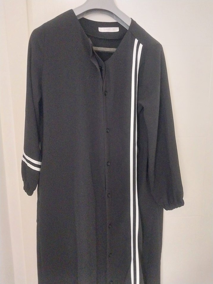 ipekstil ferace gizli düğmeli - Görsel 3