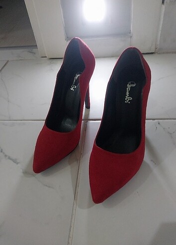 38 Beden kırmızı Renk Topuklu ayakkabı stiletto