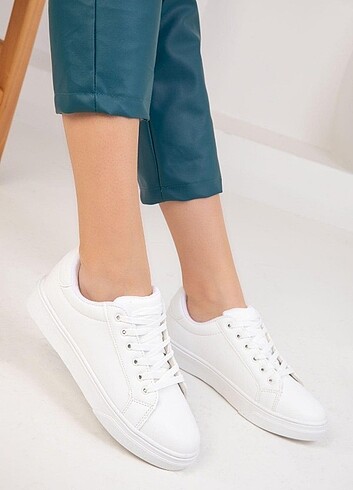 38 Beden beyaz Renk Beyaz sneaker