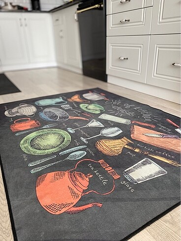 Mutfak halı kilim yeni yıkanabilir