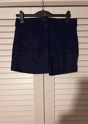 Lacivert Mini Denim Şort