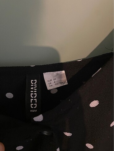 xs Beden H&M puantiyeli elbise