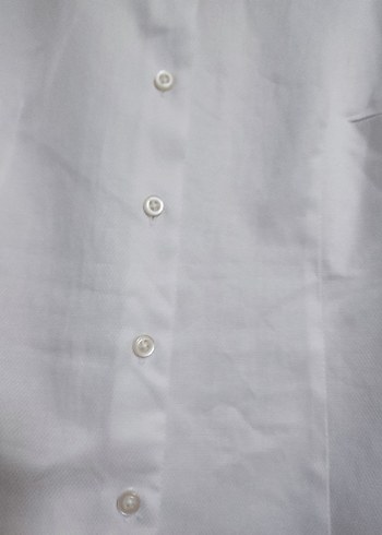 Beyaz Uzun Kollu Gömlek - Görsel 5