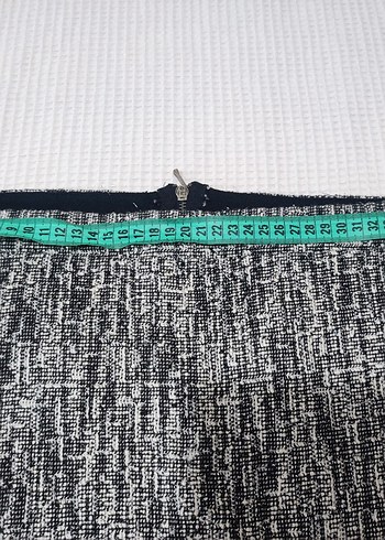 40 Beden gri Renk Gri Örgü Midi Mini Etek