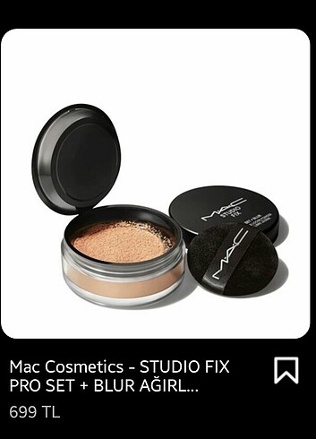 mac studio fix pro set+ blur pudra