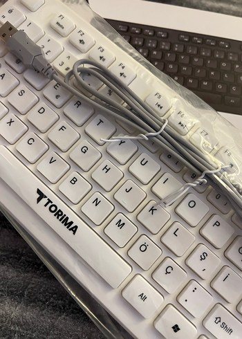 Beyaz TORIMA Kablolu Klavye - Görsel 3