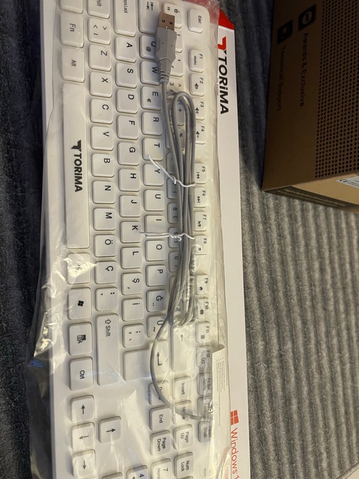 Beyaz TORIMA Kablolu Klavye - Görsel 4