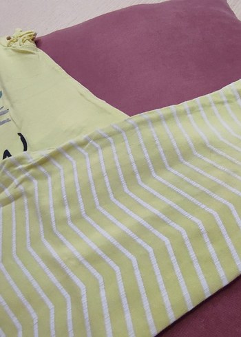 Sarı Baskılı Kediler  Tişört Tayt Takım - Görsel 5