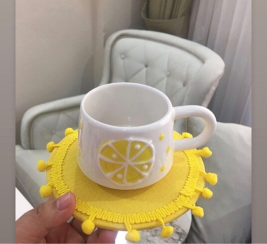Limonlu mug tasarım kupa