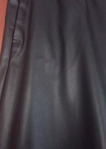 m Beden siyah Renk Siyah Deri Kemerli Kadın Pantolon