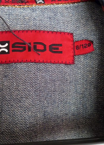 Düğmeli Nakışlı Koyu Mavi Kadın Kot Ceket 8ve 9 yaş - Görsel 6