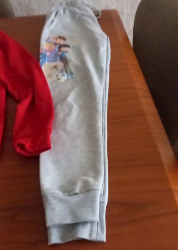 Gri Baskılı Erkek Çocuk Eşofman Altı takim - Görsel 3