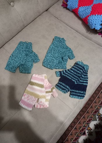 Renkli Örgü Bohem Kadın Eldiveni - Görsel 5