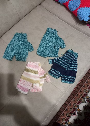 Renkli Örgü Bohem Kadın Eldiveni - Görsel 4