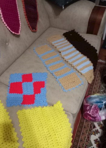 Renkli Banyo Süngerleri lifler el örgüsü Tanesi 50 tl - Görsel 7