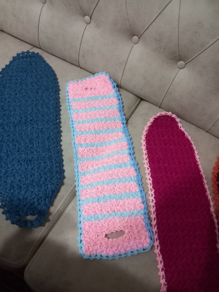 Renkli Banyo Süngerleri lifler el örgüsü Tanesi 50 tl - Görsel 2