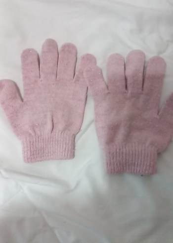 Nakışlı Pembe Kız Eldiveni - Görsel 6