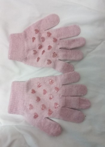 Nakışlı Pembe Kız Eldiveni - Görsel 7