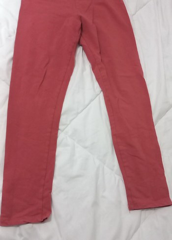 Kız Çocuk Pastel Kırmızı Tayt - Görsel 6