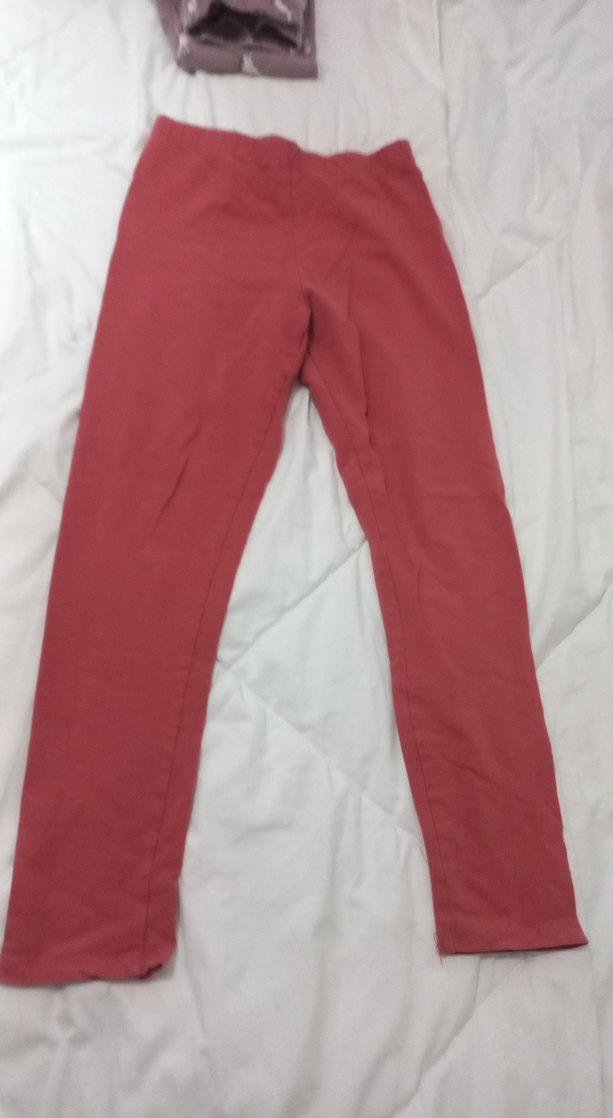 Kız Çocuk Pastel Kırmızı Tayt - Görsel 5