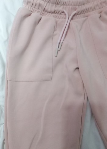 Kız Çocuk Pudra Rahat Kesim Pantolon - Görsel 5