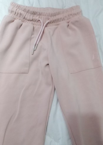 Kız Çocuk Pudra Rahat Kesim Pantolon - Görsel 4