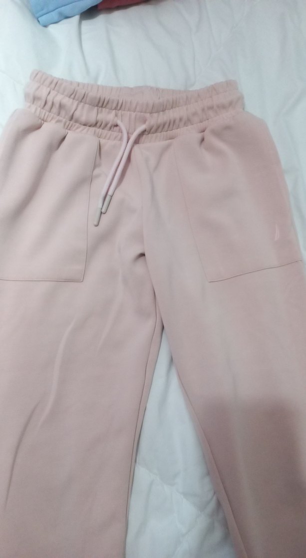 Kız Çocuk Pudra Rahat Kesim Pantolon - Görsel 4