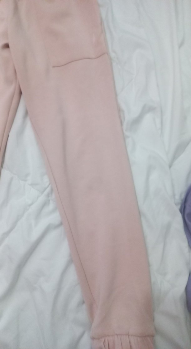 Kız Çocuk Pudra Rahat Kesim Pantolon - Görsel 3