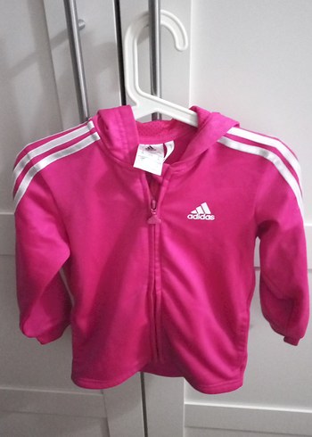 24-36 Ay Beden Adidas Kız Çocuk Kapüşonlu Fermuarlı Sweatshirt