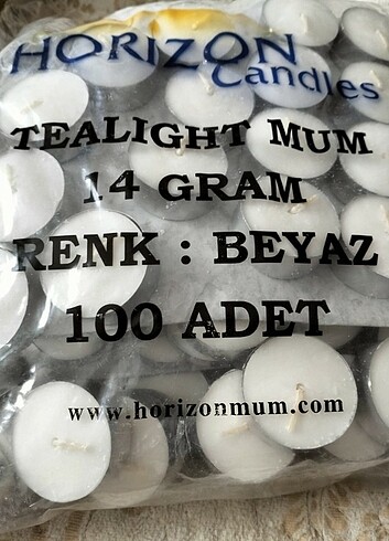 100 adet mum 