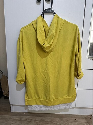 Diğer Sarı kapüşonlu sweat